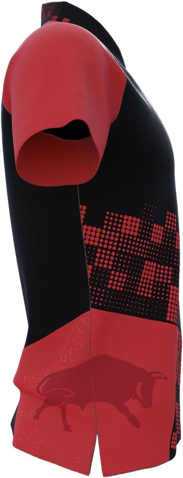 Das Schlichte Schwarze Dart-Poloshirt von Bull | 100% Polyester | ist strapazierfähig und bequem, wä