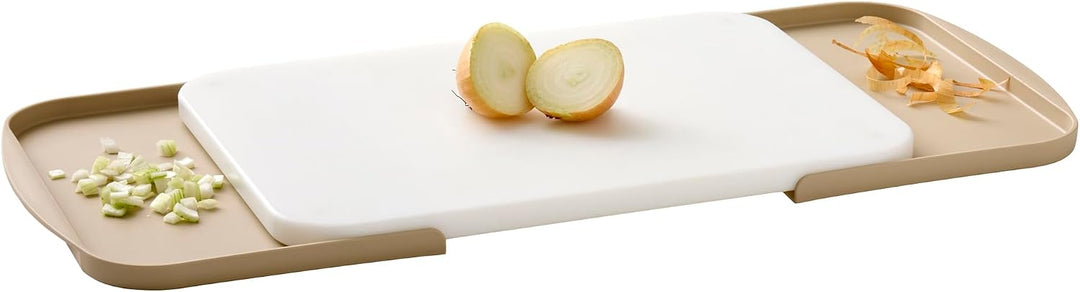 Rosti Separa Schneidebrett mit Schalen 39,5 x 26,8 x 2 cm Humus Humus 39.5L x 26.8B cm, Humus 39.5L