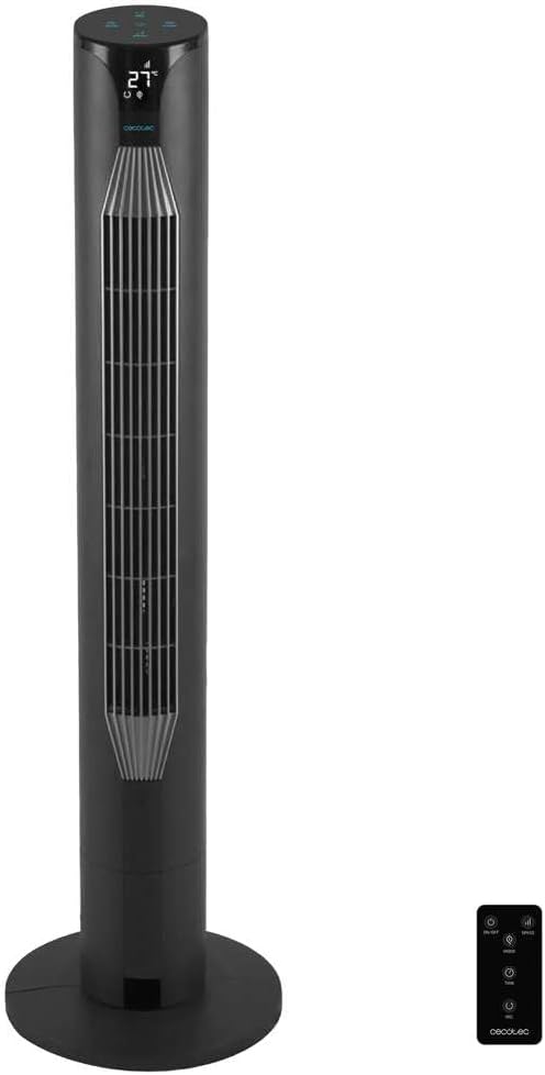 Cecotec - Turmventilatoren EnergySilence 8150 Skyline, 106 cm, 55W, Fernbedienung, LED -Bildschirm,