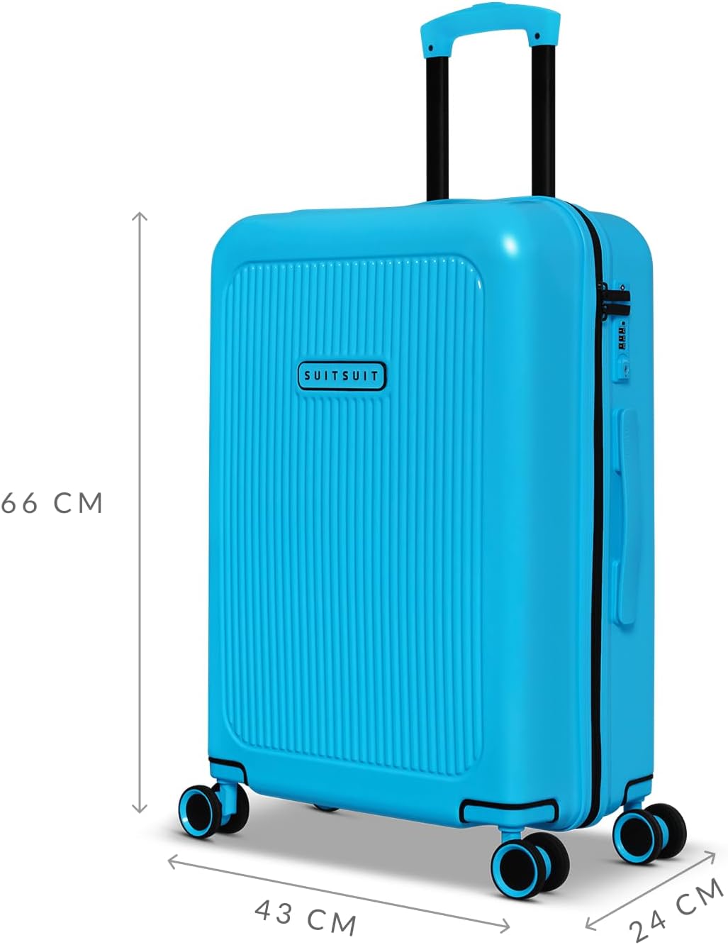 SUITSUIT Koffer Gross 66 cm - Leicht Hartschalen Reisekoffer mit Rollen - TSA-Schloss - 55 L - Expre