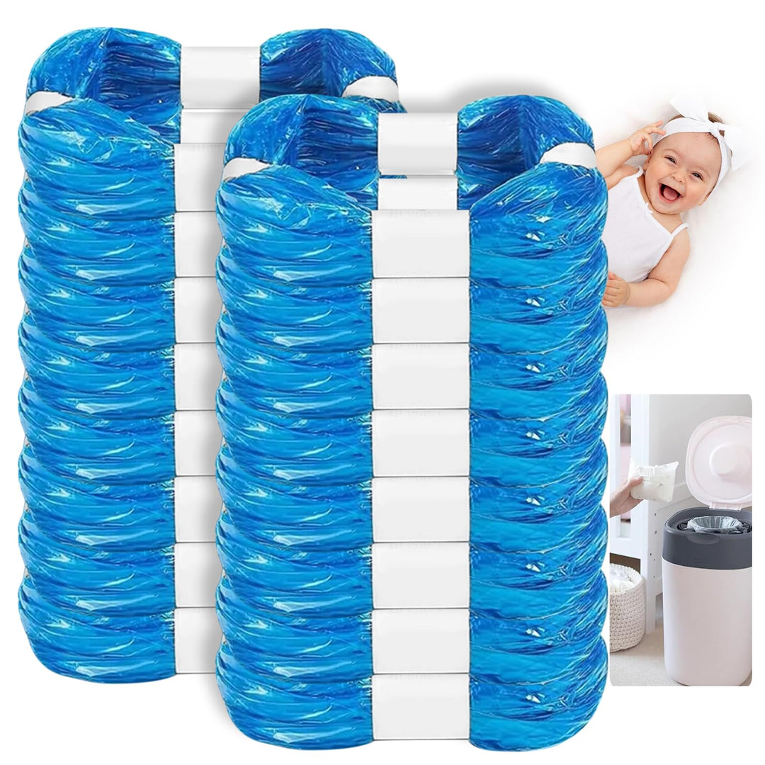 16 Stück Windeleimer Nachfüllkassetten, Nachfüllfolie Kompatibel mit Tommee Tippee, Angelcare, Achte