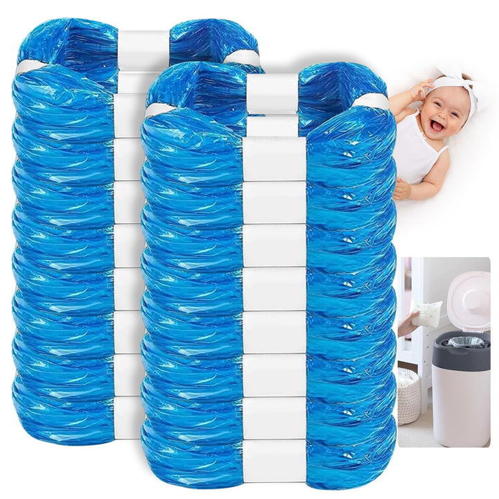 16 Stück Windeleimer Nachfüllkassetten, Nachfüllfolie Kompatibel mit Tommee Tippee, Angelcare, Achte