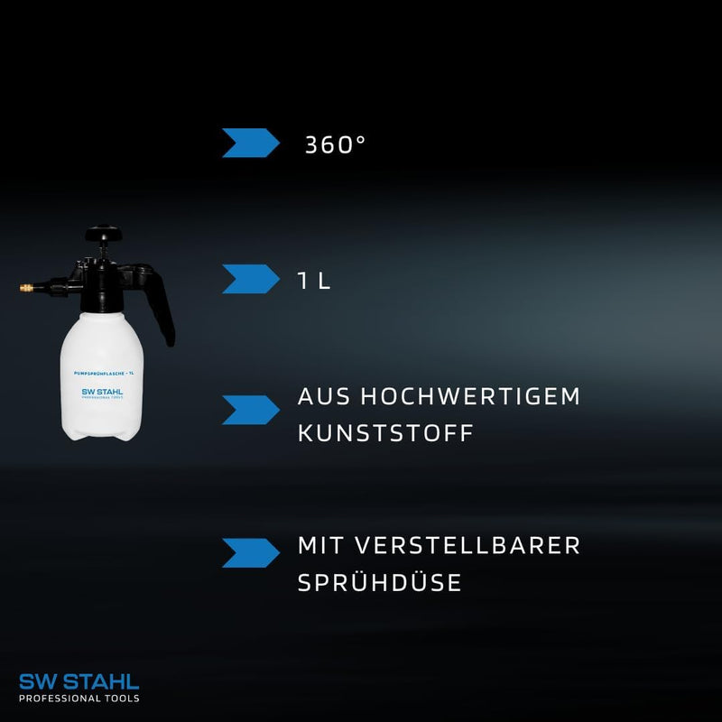 SW-Stahl 07384L Pumpsprühflasche 360° 1 Liter