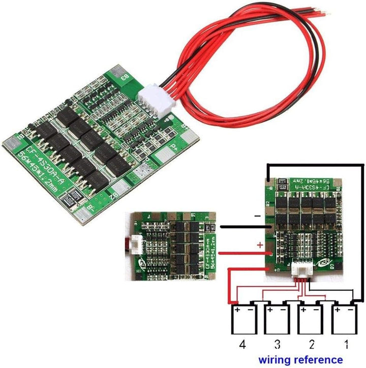 5pcs 4S 30A 14.8V Li-ion Lithium Battery PCB BMS 18650 Charger Protection Board
