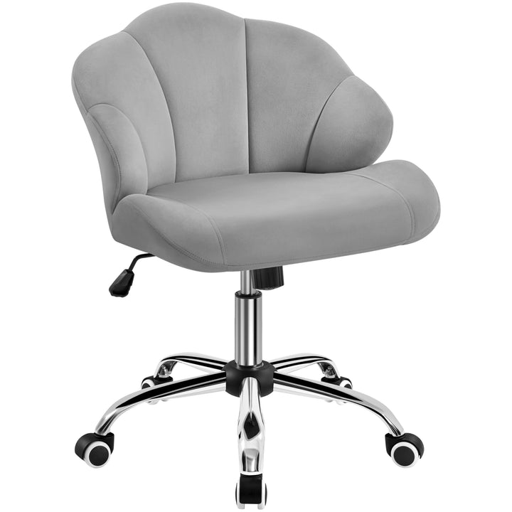 Yaheetech Bürostuhl Ergonomisch Schreibtischstuhl höhenverstellbar Drehstuhl, Bürosessel in Muschelf