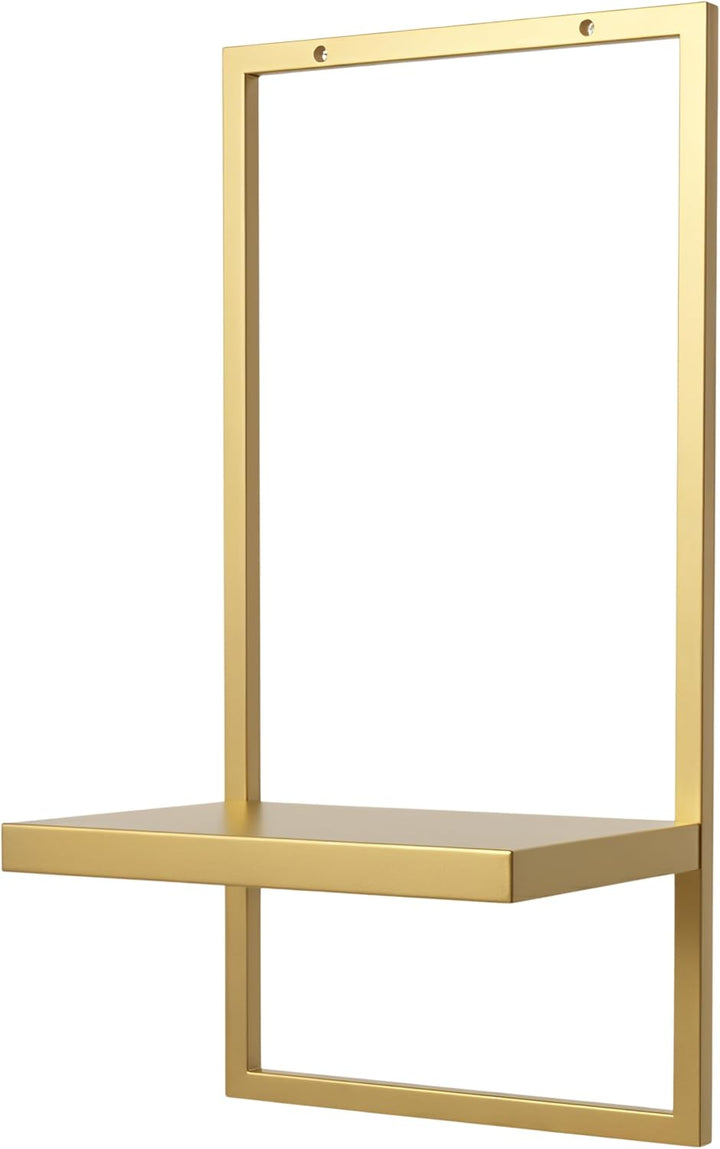 UNO RIPIANI Metall-Wandregal – Wandboard zur Wandmontage, pulverbeschichtet, modern, 20×21×40 cm, Ab