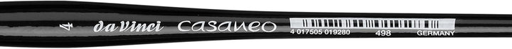da Vinci Watercolor Serie 498 Casaneo Pinsel, runde Feder New Wave Synthetik, Grösse 4 Französischer