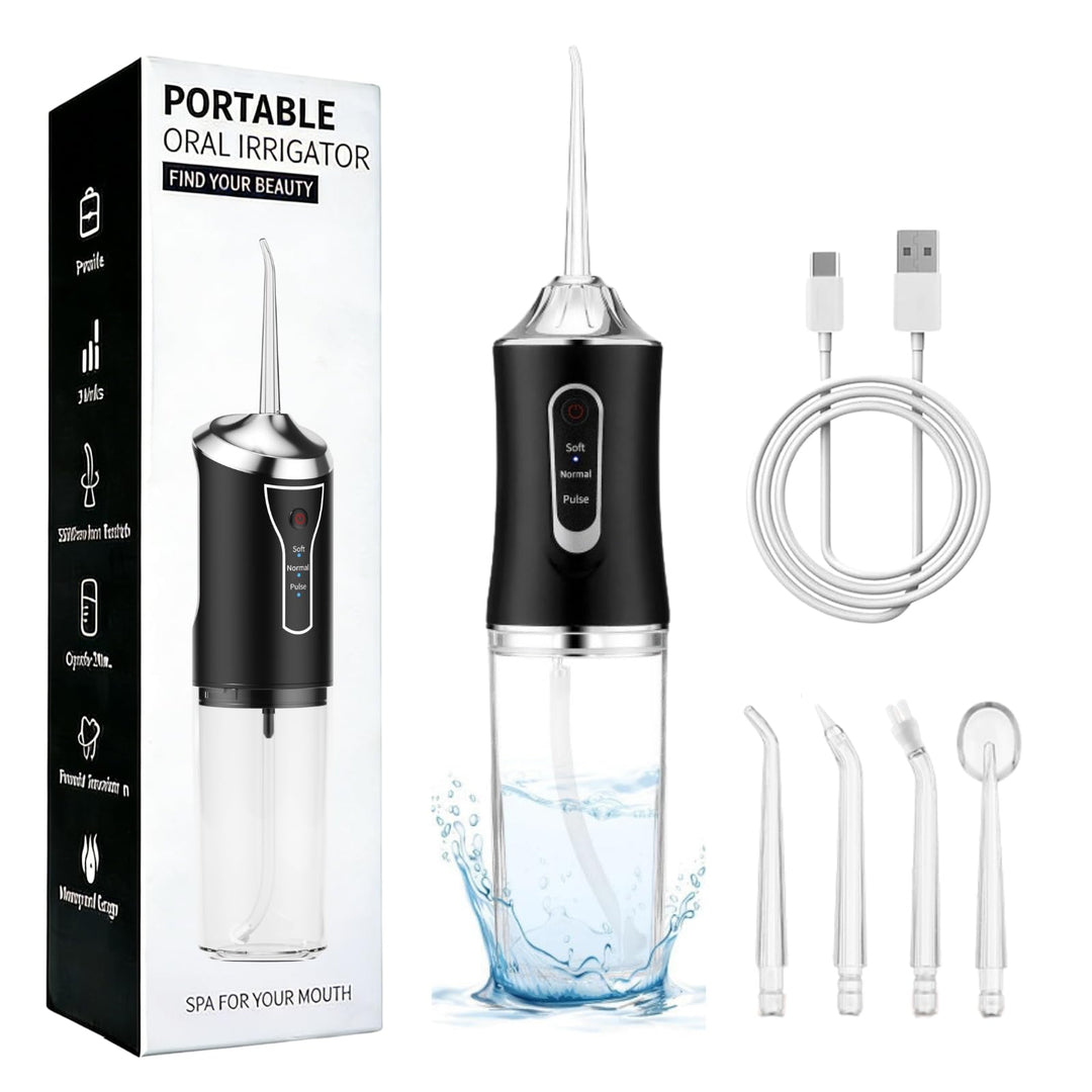 Munddusche Kabellos Zahndusche, Water Flosser Zahnreinigung für Teeth Zwischenräume, Irrigator Zähne