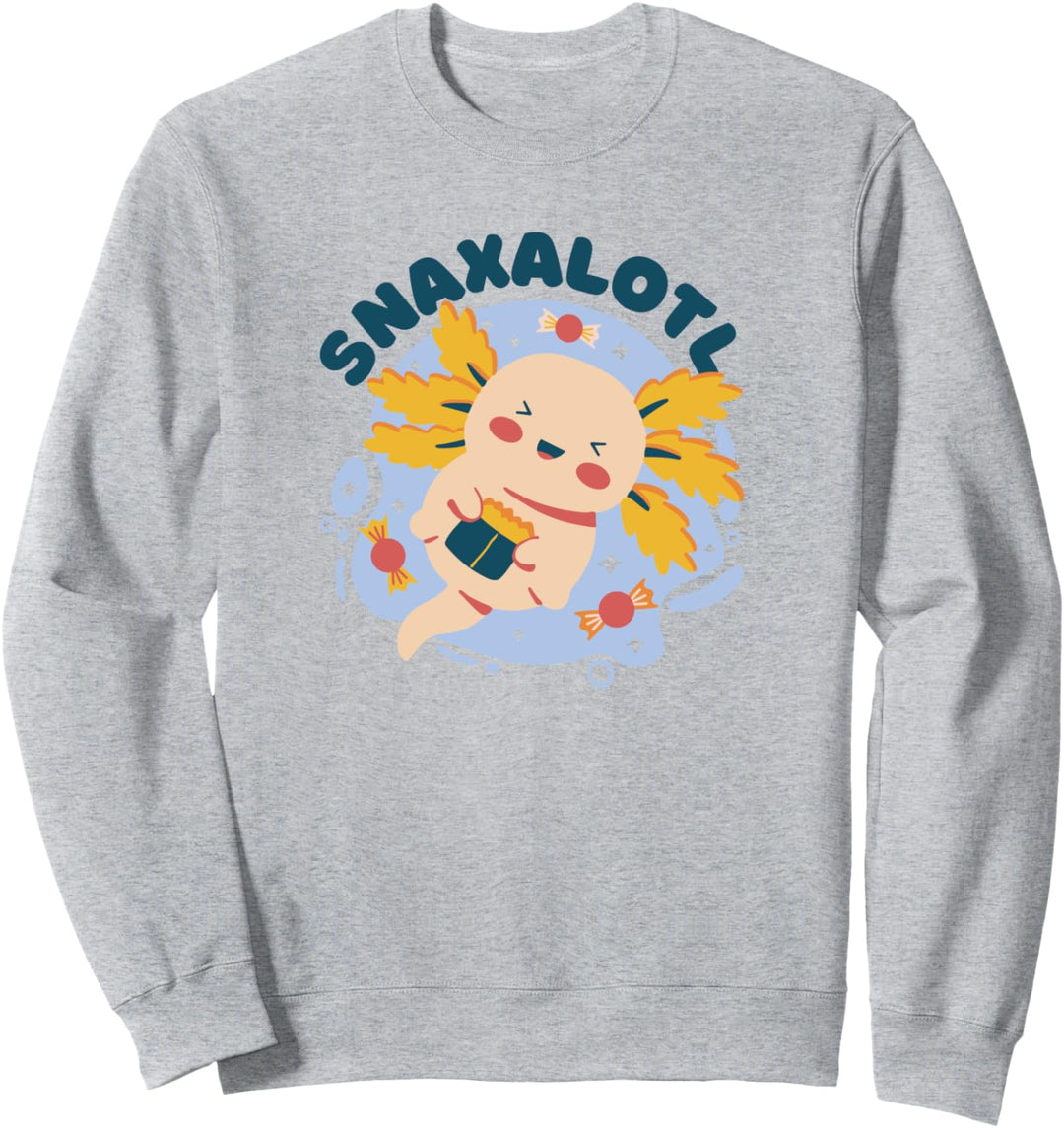 Snaxalotl Essen Süsse Axolotl Tier Süss Sweatshirt