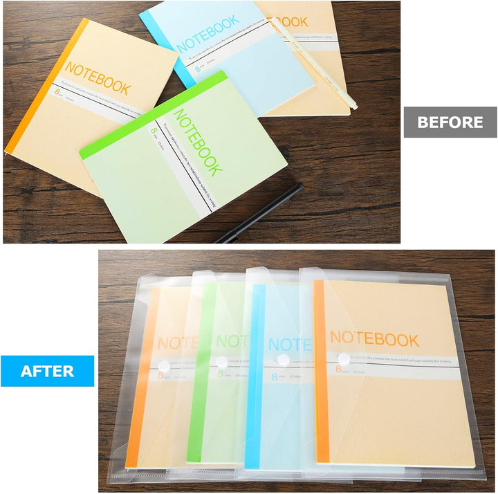 GOYADA 40 Stück Dokumententasche A5 Transparent, Dokumententasche Transparent A5 aus Polypropylen, D
