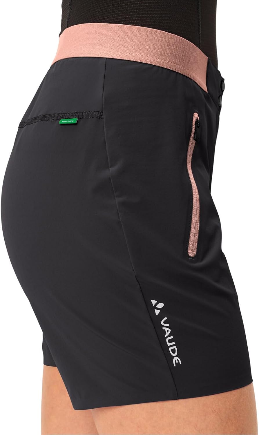 VAUDE Damen Hose Women's Scopi Lw Shorts Ii, 36 Black/Soft Rose