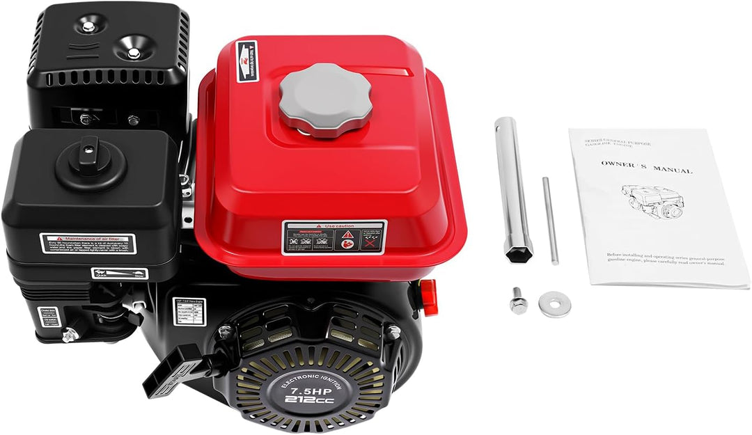 BJTDLLX 7.5 PS 210cc Benzinmotor Kartmotor Standmotor Antriebsmotor 4 Takt 3600 U/min Ersatzmotor 20