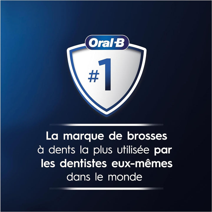 Oral-B iO 4 elektrische Zahnbürsten (2er-Pack) mit wiederaufladbarem Griff, 2 Aufsätzen und Reiseetu