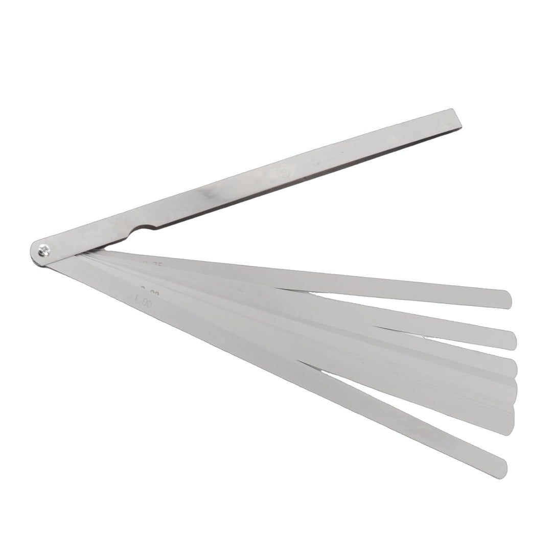 Präzisions Fühlerlehre Set, 300 mm, 17 Klingen aus Edelstahl, 0,02-1,00 mm Metrische Messlehre für S