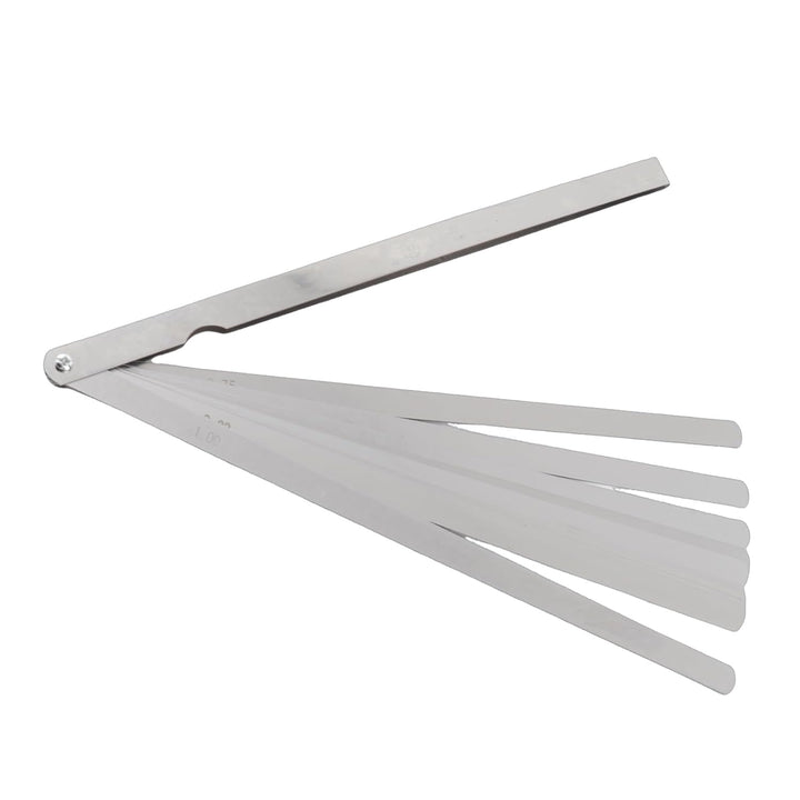 Präzisions Fühlerlehre Set, 300 mm, 17 Klingen aus Edelstahl, 0,02-1,00 mm Metrische Messlehre für S