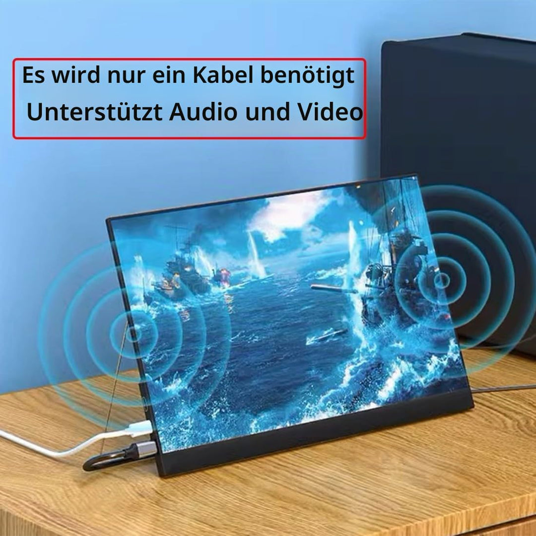 chenyang Displayport auf USB C Kabel 4k@60Hz mit USB Stromversorgung unterstützt Touch-Display für H
