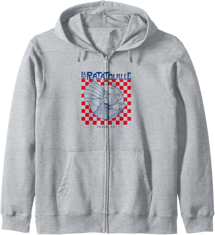 Disney Pixar Ratatouille Remy Paris Checkerboard Kapuzenjacke