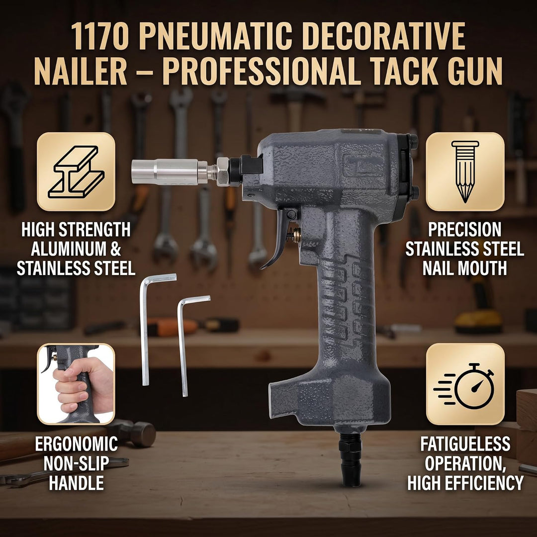 Pneumatic Decorative Nailer, 1170 Dekorative Möbel Tack Nailer Polster Dekorative Tack Nagel Hefter