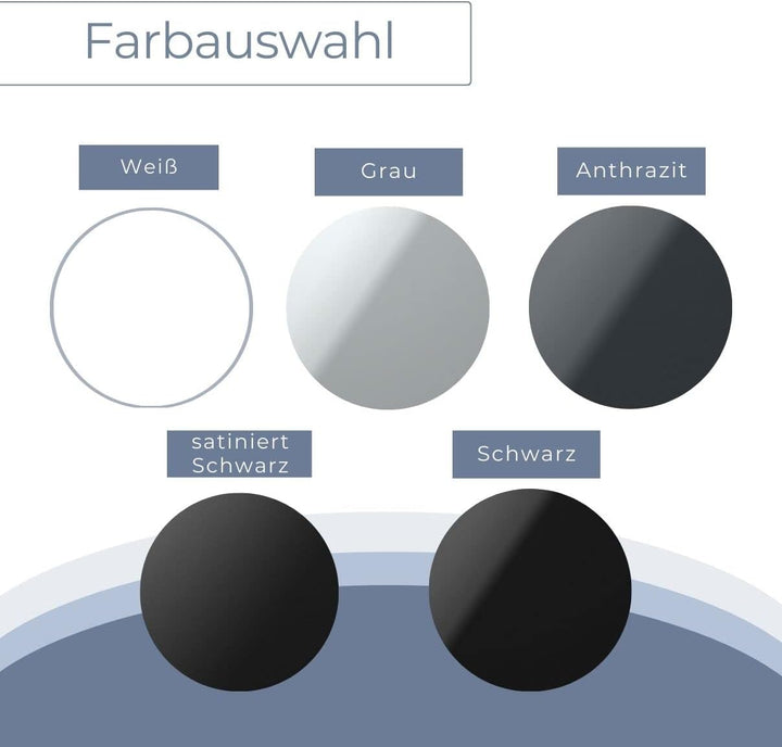 Premium Designer Hausnummer aus Edelstahl | viele Farben: Anthrazit - Grau - Schwarz - Weiss - Rot |