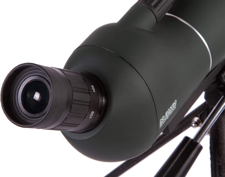 Levenhuk Blaze Base 80 Tragbares Spektiv mit BK-7-Glasoptik, Metall-Tischstativ und Tasche zur Beoba
