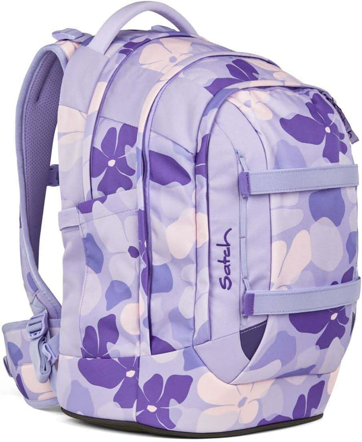 Satch Pack Schulrucksack Set 2tlg. inkl. Pencil Slider (Lilac Blossom), Lilac Blossom