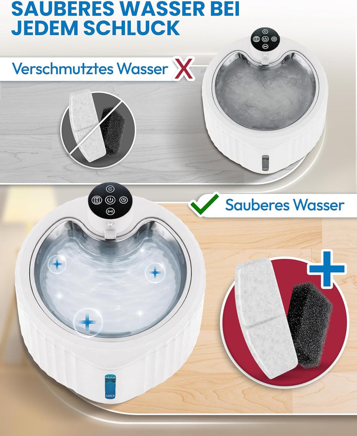 Miaura® 20er Pack Filter für Katzenbrunnen - Hochwertige Katzenbrunnen Filter für alle Miaura Katzen