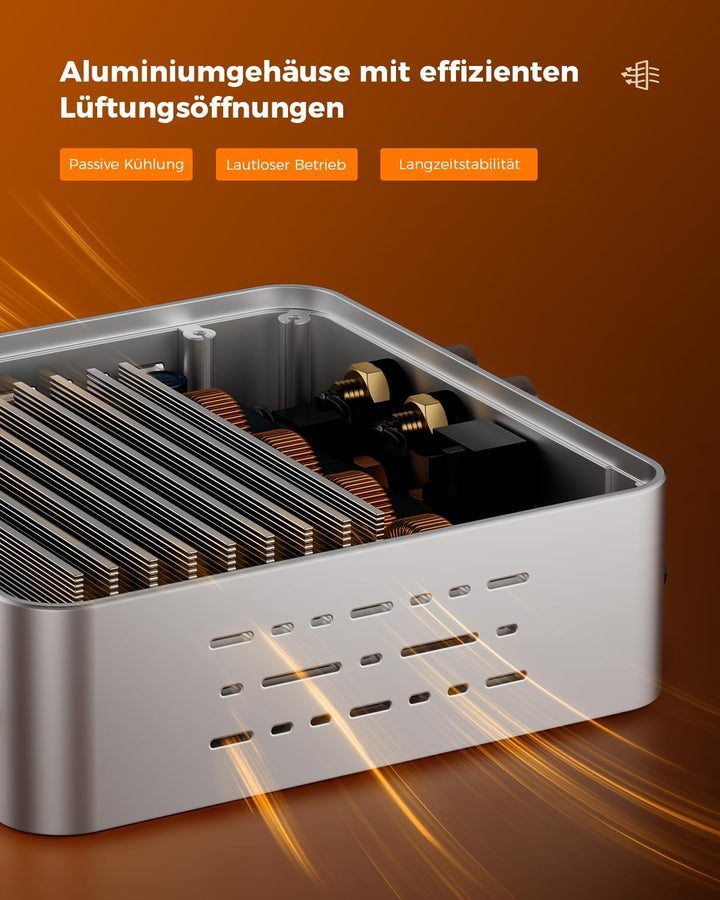 Qlearsoul HiCore H2 Bluetooth 5.4 HiFi-Stereo-Verstärker — TI TPA3255 Klasse D, 100 W x2 (@ 4Ω) Nenn