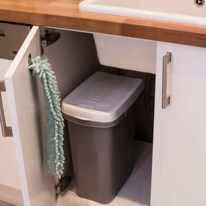 15L Mülleimer gelb Deckel Recycling Mülltrennung Müll 15L Kunststoff Schmal Gelb 15 Liter, Gelb 15 L