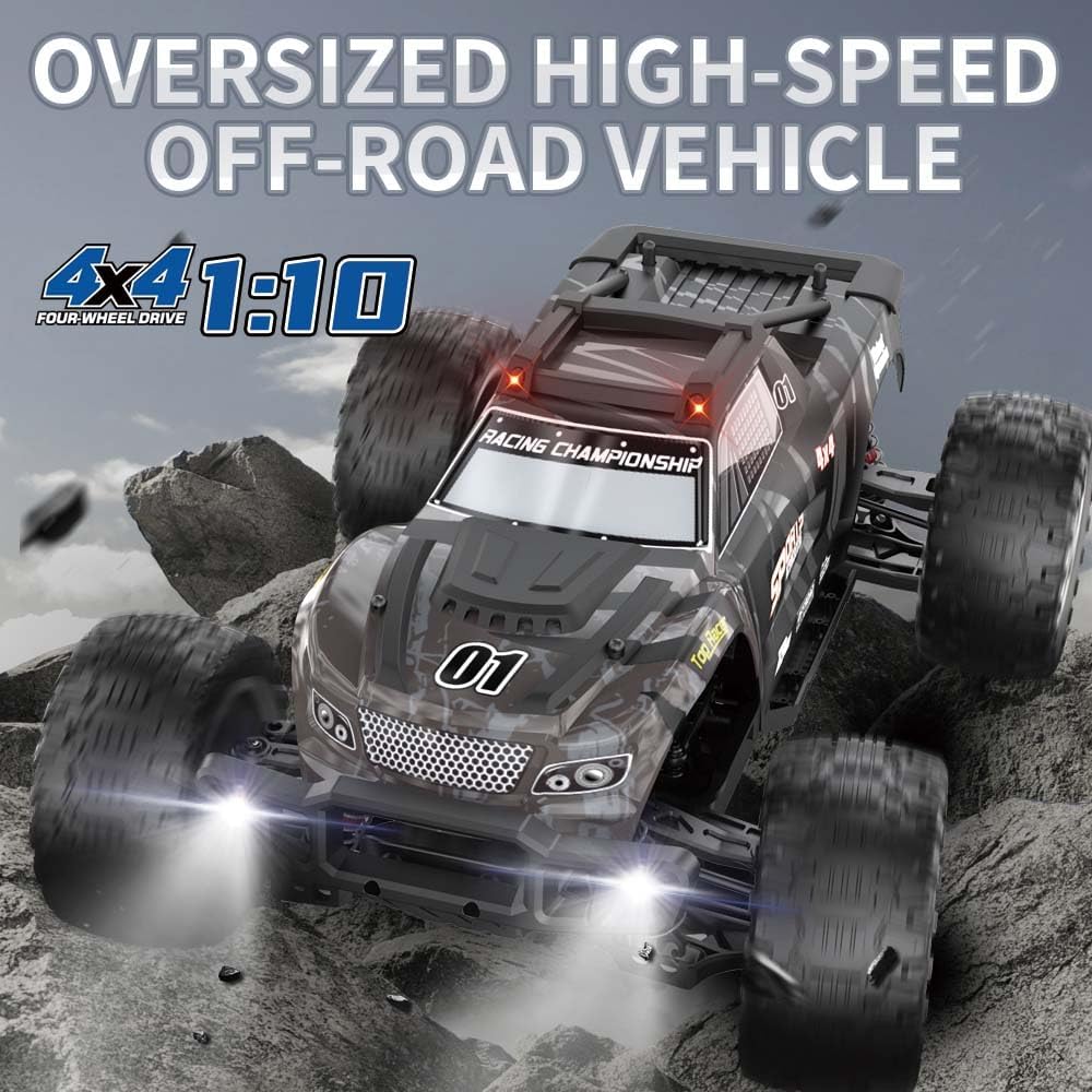 X-Verse KF10 1:10 Ferngesteuertes Auto für Erwachsene, 4WD 50KM/H Wasserdichtes RC Auto mit Hochgesc