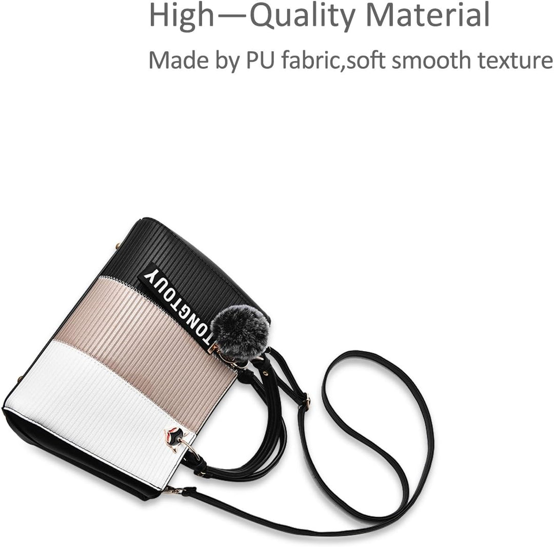 NICOLE & DORIS Damen Handtasche Umhängetasche Henkeltasche Kuriertasche Elegant Damen Handtaschen mi