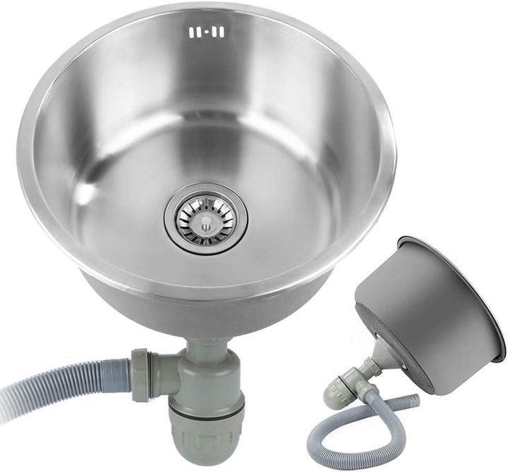 Küchenspüle Edelstahl, mit Abflussrohr, Spülbecken 1 Becken, eingebettete Installation, Spüle, Prima