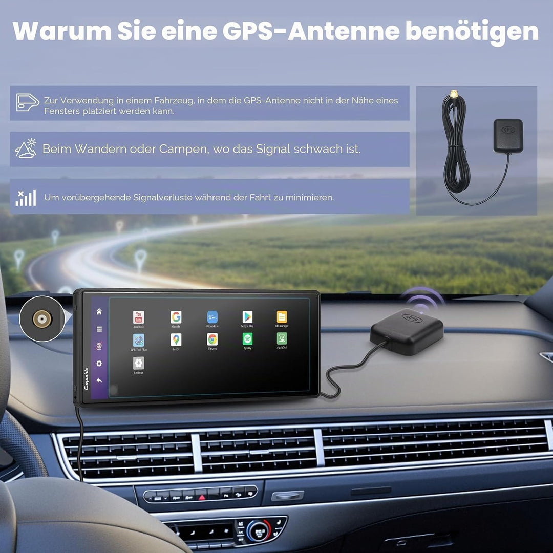 CARPURIDE W903Plus 9.3" CarPlay Display 4+64GB Android Auto | für G00gle Play, Online- und Offline-G