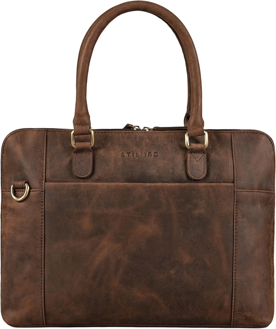 STILORD 'Latoya' Arbeitstasche elegant Leder Bürotasche Aktentasche Damen Herren Henkeltasche Vintag