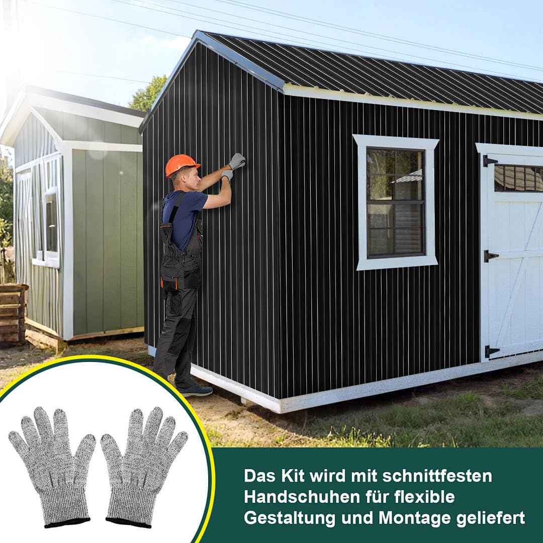 36er Set Profilblech Trapezblech, Dachplatten Wellblechplatten für Dach 129x46cm 21m² Metall Stahlbl