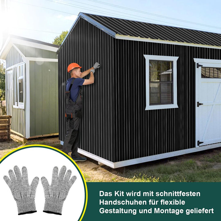 36er Set Profilblech Trapezblech, Dachplatten Wellblechplatten für Dach 129x46cm 21m² Metall Stahlbl