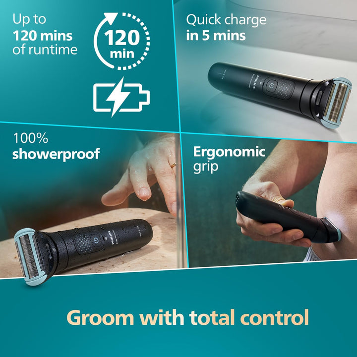 PHILIPS MULTIGROOM RASOIO CORPO BG7470/15 Wet Dry Serie 7000O