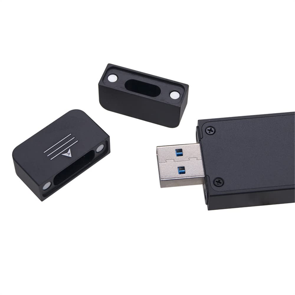 Cablecc Combo Typ-C & USB 3.0 zu NVME M-Key M.2 NGFF SATA SSD PCBA Gehäuse 2230/2242mm Adapter RTL92