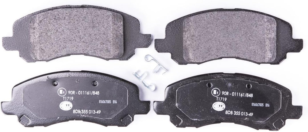 HELLA PAGID 8DB 355 013-491 Bremsbelagsatz - T1719 - Dicke/Stärke: 17mm - Bremssystem: Akebono - mit