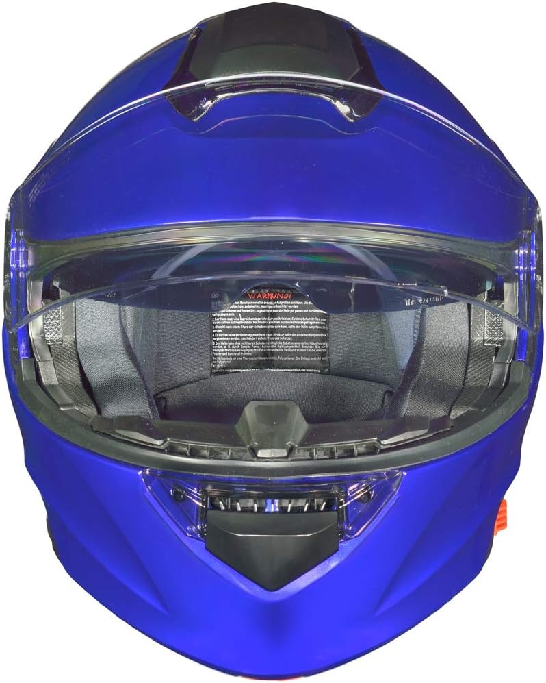 RS-982 Klapphelm Motorradhelm Pinlock Motorrad Modular Roller Conzept Helm Blau XS (53-54), Blau XS