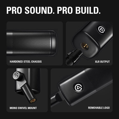 Elgato Wave DX – Dynamisches XLR-Mikro & Wave Mic Arm - Premium Streaming Boom Arm mit Kabelkanälen