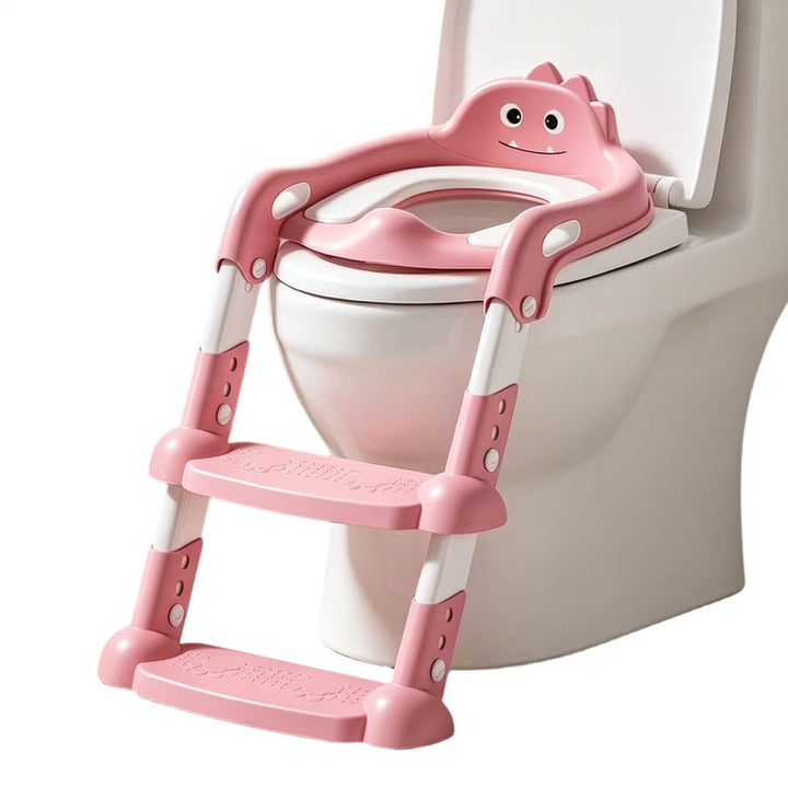 Kinder Töpfchen-Sitz für Toilette Klappbarer Höhenverstellbarer Stuhl Mit | Töpfchentraining-Sitz Mi