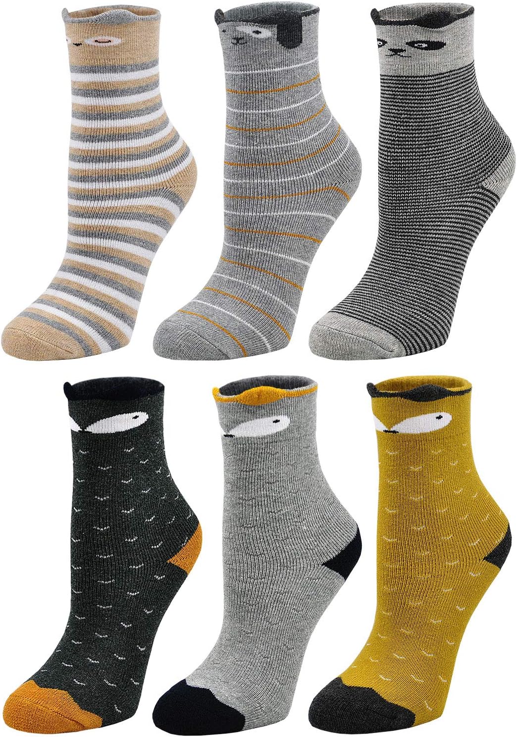 LOFIR Dicke Kinder Socken aus Baumwoll Winter Warme Thermo Socken für kleine Mädchen Jungen Kleinkin