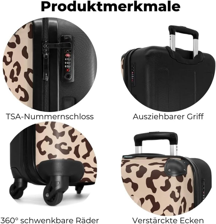 NoBoringSuitcases.com® Reisekoffer 67cm 72L Personalisiert - Grosser Hartschalenkoffer mit Rollen, L