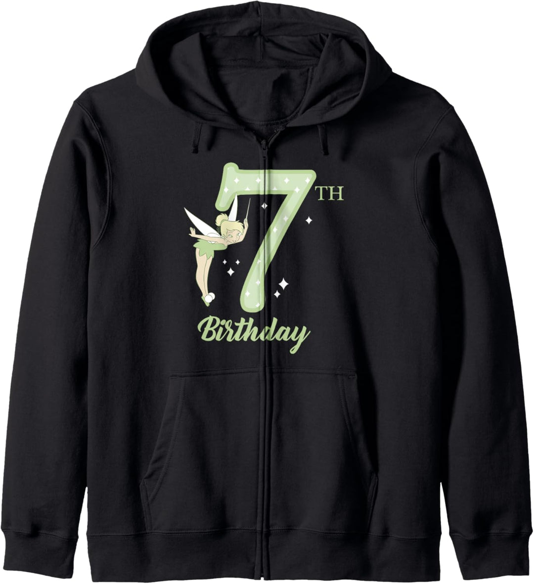 Disney Peter Pan 7th Birthday Tinkerbell Portrait Kapuzenjacke