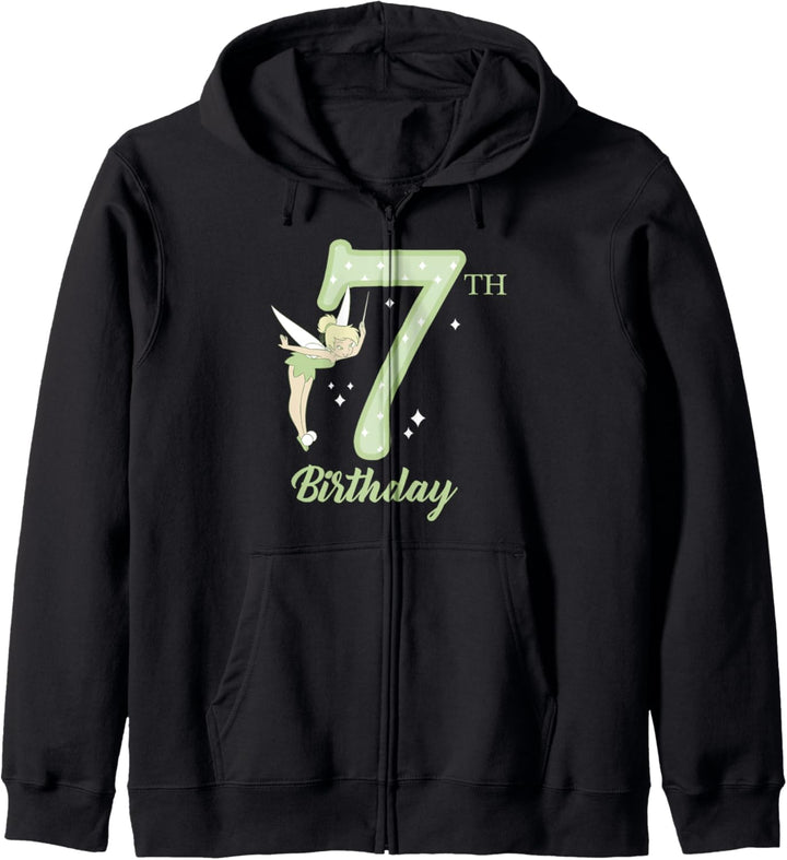 Disney Peter Pan 7th Birthday Tinkerbell Portrait Kapuzenjacke