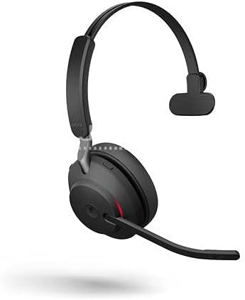 Jabra Evolve2 65 Wireless PC Headset & Evolve2 65 Wireless Headset – Noise Cancelling Microsoft Team