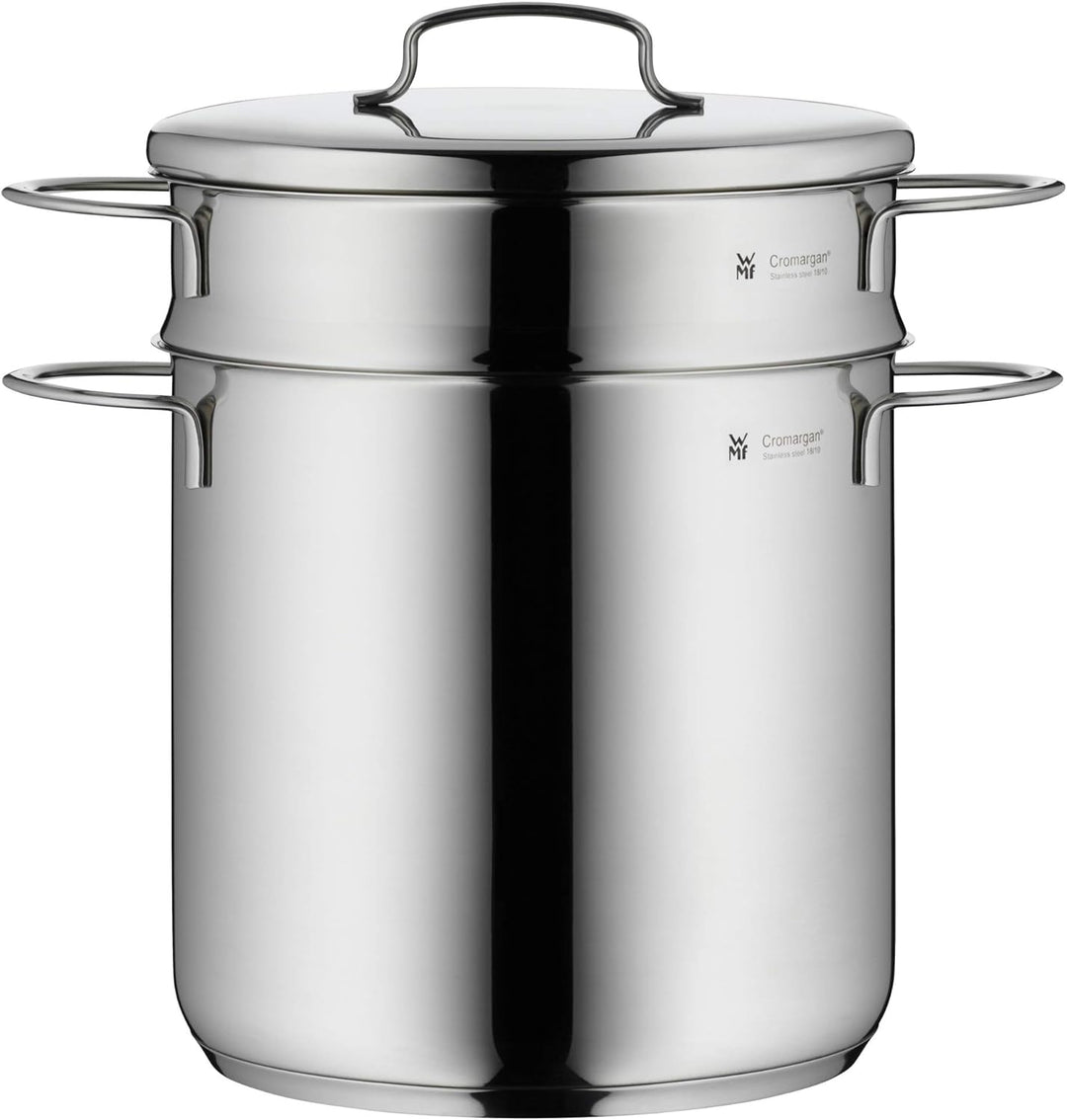 WMF Mini Nudeltopf mit Metalldeckel und Einsatz klein 18 cm, 3l, Cromargan Edelstahl poliert, Indukt