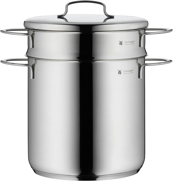 WMF Mini Nudeltopf mit Metalldeckel und Einsatz klein 18 cm, 3l, Cromargan Edelstahl poliert, Indukt