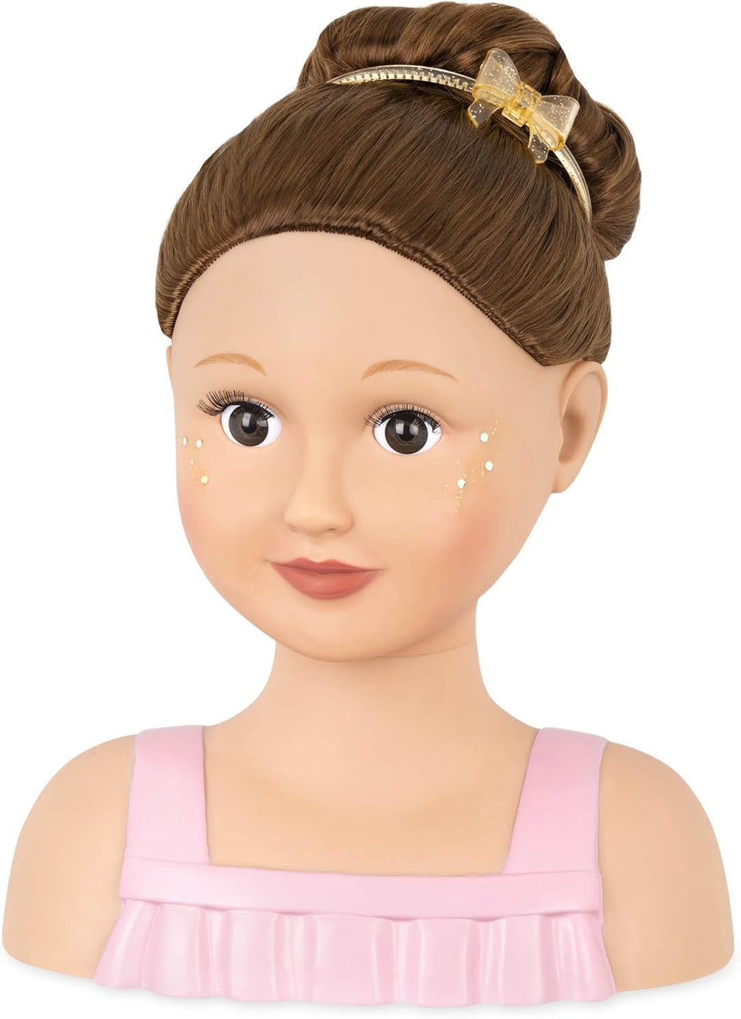 Our Generation - Talia - Puppe Styling Kopf - Brünettes Haar und braune Augen - Aufkleber & Haarschm