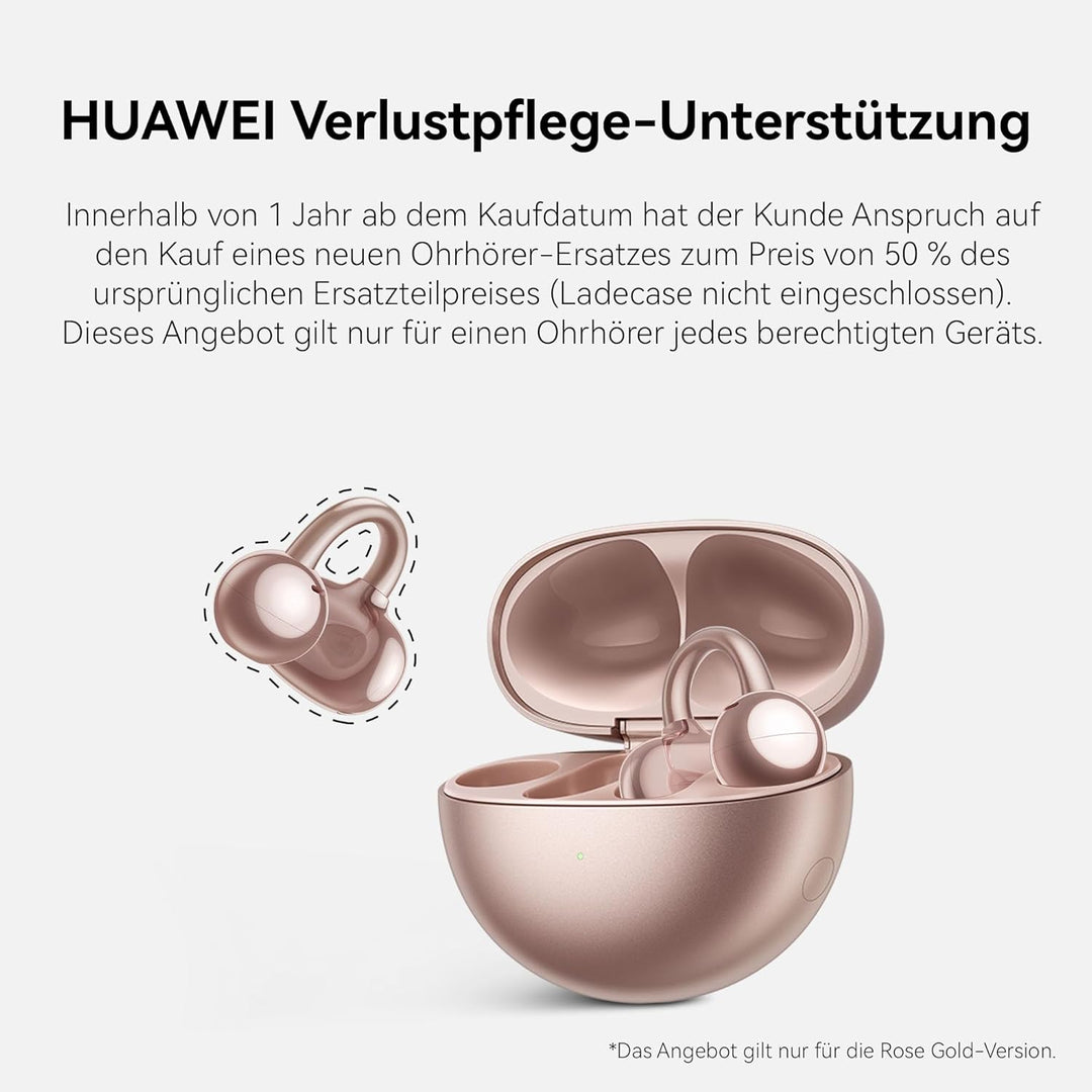HUAWEI FreeClip, kabellose kopfhörer mit Innovatives Clip-Design, Intensives Open-Ear-Hörerlebnis, K